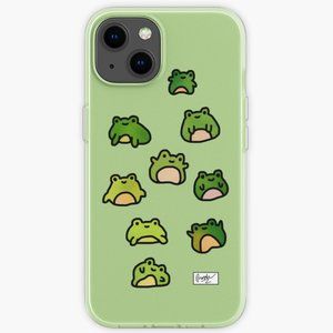 Frogs Doodle iPhone Case